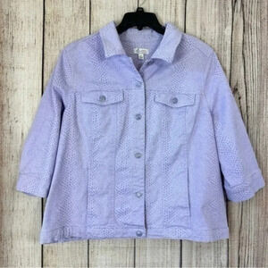 Denim&co women’s jacket size 1X